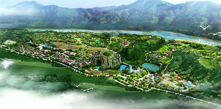 大峽谷溫泉規(guī)劃鳥瞰圖