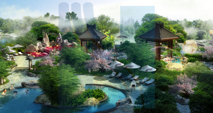 ?；◢u溫泉城日本溫泉設(shè)計效果圖