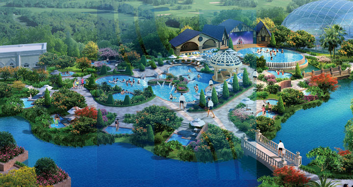 啟東海上威尼斯溫泉小鎮(zhèn)規(guī)劃意大利溫泉設(shè)計(jì)效果圖